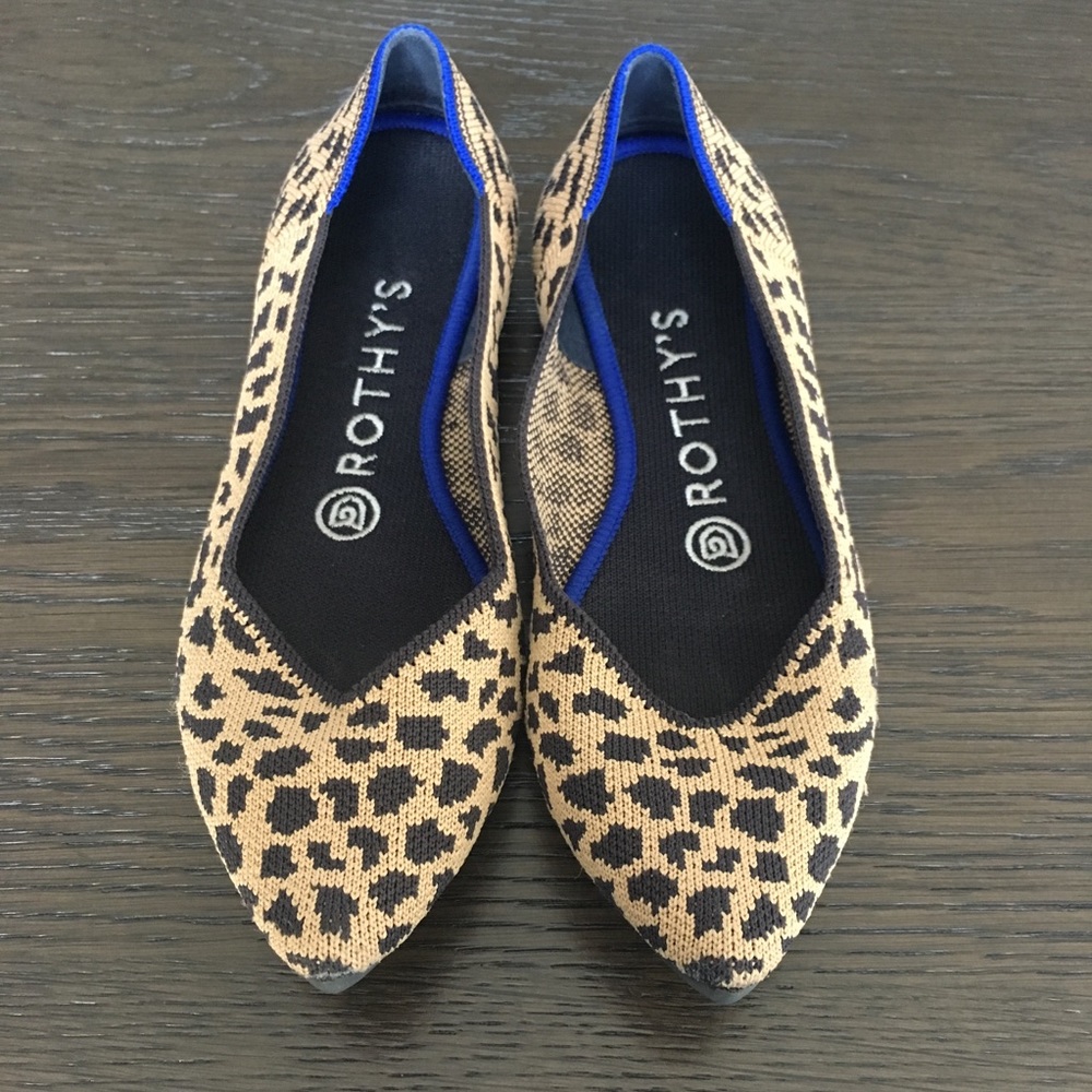 Rothy’s Leopard “The Point” Flats